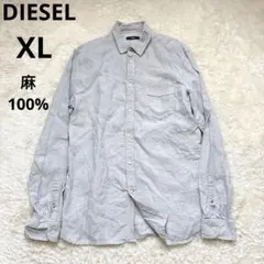 美品✨DIESEL ディーゼル トロンプルイユ デニムノースリーブ シャツ 