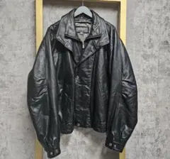 【US古着】 WILSONS LEATHER 本革レザージャケットブラック黒Lのサムネイル