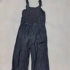 GAP　フリル付きデニムオーバーオール 140