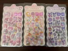 大幅値下げ、Sanrioシール3枚セット
