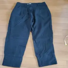 ナチュビ⭐ブラック　クロップドパンツ