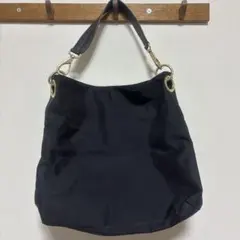 パナリパ 黒 バック 金色 ナイロン100 仕事用鞄