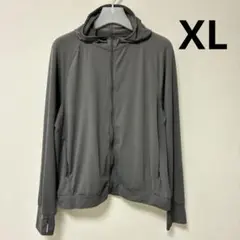 ユニクロ　レディース　エアリズム　薄手　UVカット　パーカー　グレー　XL LL