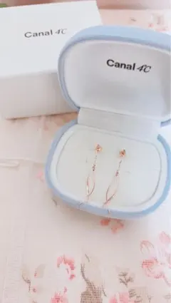 ほぼ未使用☆　カナル4℃　canal4℃　ピアス　人気デザイン　ピンクゴールド