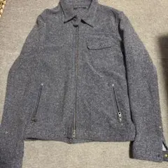 ダブルジップジャケット Iラインブルゾン モード ダークウェア archive