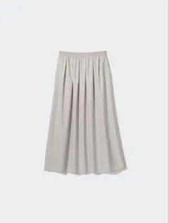 【完売品】 UNIQLO ユニクロ グレー ボリュームロングスカート 丈標準 S
