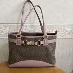 ニナリッチジラフ柄ハンドバッグ　ピンク