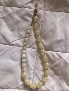 新品未使用リリーブラウン アイボリー パール風ビーズ ネックレス セット購入OK