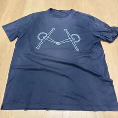 エルメス正規品　濃紺Tシャツ　胸部馬具刺繍有りのサムネイル