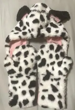 ディズニー　101匹わんちゃん　マフラーキャップ　ファンキャップ