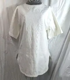 ジーユー　白　Ｓ　オーバーサイズ　半袖 チュニック　ワンピース