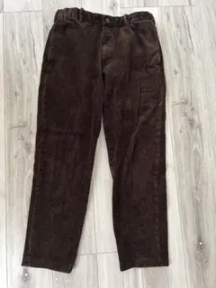 【ユニクロ】メンズ コーデュロイパンツ ダークブラウン