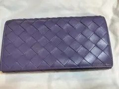 ボッティガヴェネタ　限定色　ラベンダー　長財布