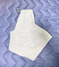 ◼️GU パフスウェットキャロットパンツ　メンズ　03グレー　S