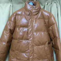 ☆Hooper ☆レザーダウンジャケット☆エルメスレッド 即決で割引あり 