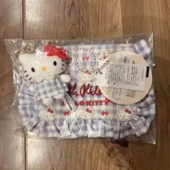 キャスキッドソン ハローキティ フリルティッシュポーチ＆マスコット
