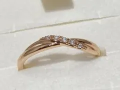 未使用品 4°C ヨンドシー K18 ダイヤモンドセッティング リング 10号 