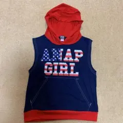 ANAP GIRL  フード付ノースリーブ