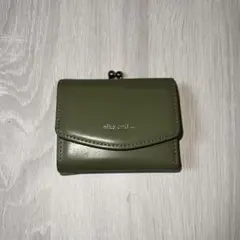 niko and… レディース　三つ折財布　ミニ財布　がま口　無地　モスグリーン