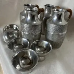 鹿児島県の伝統工芸品 薩摩錫器の屠蘇器セット 岩切 正錫 サツマ 
