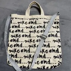 ニコアンド トートバッグ ショルダーバッグ ロゴ
