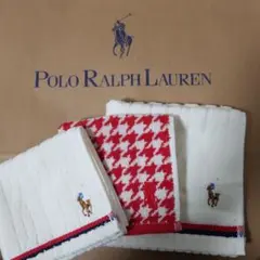 Polo Ralph Laurenタオルハンカチ2枚　ウォッシュタオル1枚セット