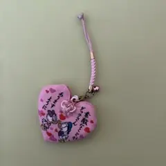 東京ディズニーリゾート ハート型ストラップ ドナルド デイジー お守り