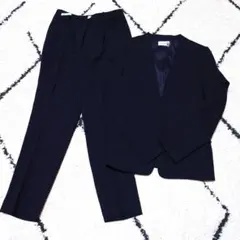 PLST プラステ　S　スーツセット　テーパード　パンツ　ジャケット上下ネイビー