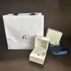 4℃ エターナルシルバーネックレス シトリン