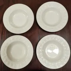 未使用 WEDGWOOD ウェッジウッド Festivity Ivory 皿4枚のサムネイル