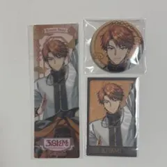 にじさんじ 北見遊征 3SKM 2周年 缶バッジ チェキ風カード クリアしおり