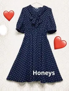 美品☆昭和レトロなワンピース☆Honeys☆めちゃ可愛いいですよ☆