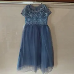 ブルー チュールドレス