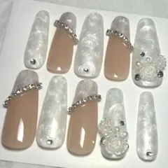 No.2現品(完成品)オーダー可♡ネイルチップ