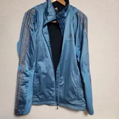 adidas メンズ　ウインドブレーカー M 薄青