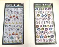 正規品　PEANUTS　スヌーピー　ボンボンドロップシールミニ　2種セット