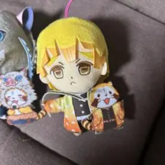 鬼滅の刃　ぬいぐるみ　ラスカル　コラボ　マスコット　キーホルダー