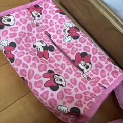 ミニーマウス ヒョウ柄 ティッシュボックスカバー