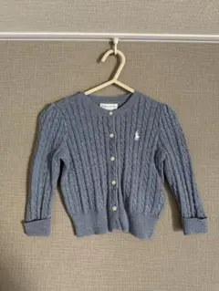 ラルフローレン スカイブルー カーディガン