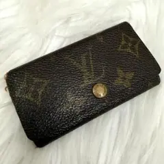 LV ルイヴィトン 4連レザーモノグラムキーケース 90s RA0941フランス