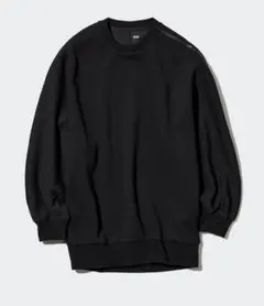 UNIQLO ドライスウェットクルーシャツ(長袖) 〈黒〉XL