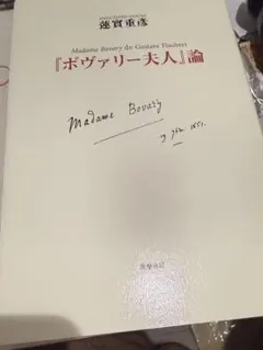 ボヴァリー夫人』論 蓮實重彦 - メルカリ