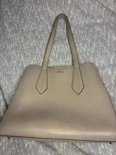 FURLA ピンクベージュ トートバッグ　A4