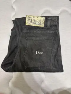 Dime ブラックデニム バギーデニム ワイドパンツ 黒デニム - メルカリ
