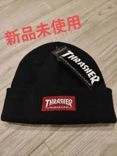 THRASHER ブラック ニット帽