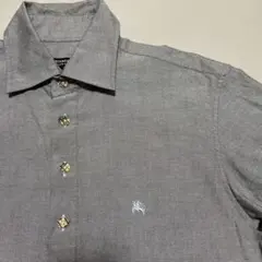 メンズ　BURBERRY BLACK LABEL グレー シャツ