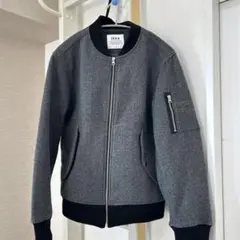 ikka グレー ジップアップジャケット L MA-1