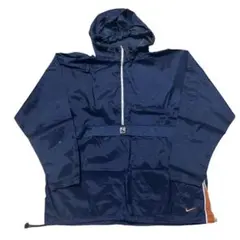 00s NIKE ナイキ ナイロンジャケット ジップアップ ネイビー XL