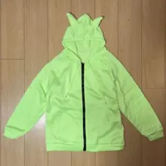 y2k 00's サイバー 角付きパーカー 大きめ