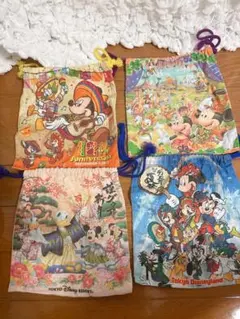 東京ディズニーリゾート　巾着袋 4枚セット　三人の騎士　ホセパン